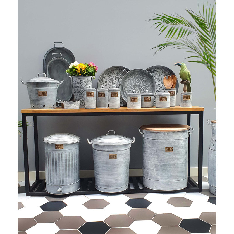 Steel Step On Rubbish Bin, 37L