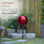Erma Glass Abstract Gazing Ball-1045953188