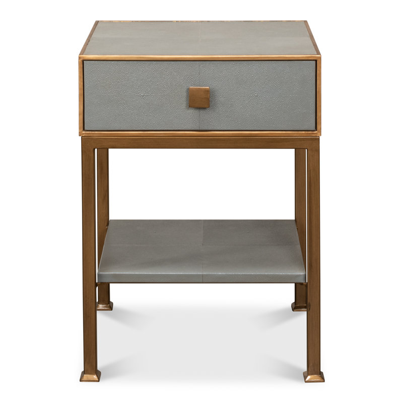 Gillian 1 - Drawer Solid Wood Nightstand