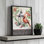 «Christmas Cardinal and Light Post» par Nicole DeCamp, reproduction d'art