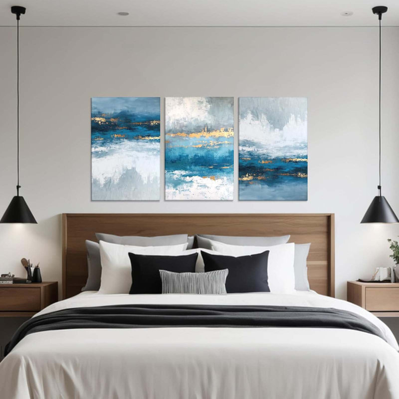 3 Piece Wrapped Canvas Print, 40 cm H x 30 cm W