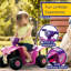 4 roues pour enfants - Voiture tout-terrain à piles de 6 V pour enfants de 3 à 6 ans - Jouets pour tout-petits avec des décalques de princesse par Lil’’Rider (rose)