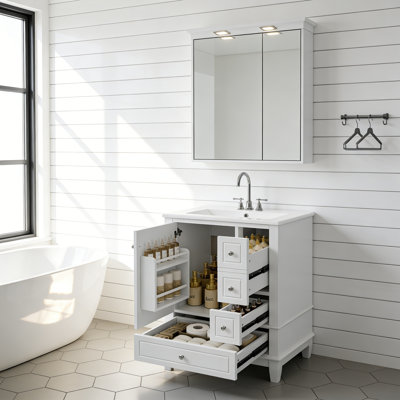 24" Bathroom Vanity with Sink