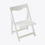Ensemble de petites tables et chaises pliantes avec 2 chaises et table rectangulaire blanc