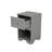 Elegant Design Nightstand With Drawer And Open Shelf For Bedroom, Retro Style Bedside Table With Classic Design And Metal Handle-106755158