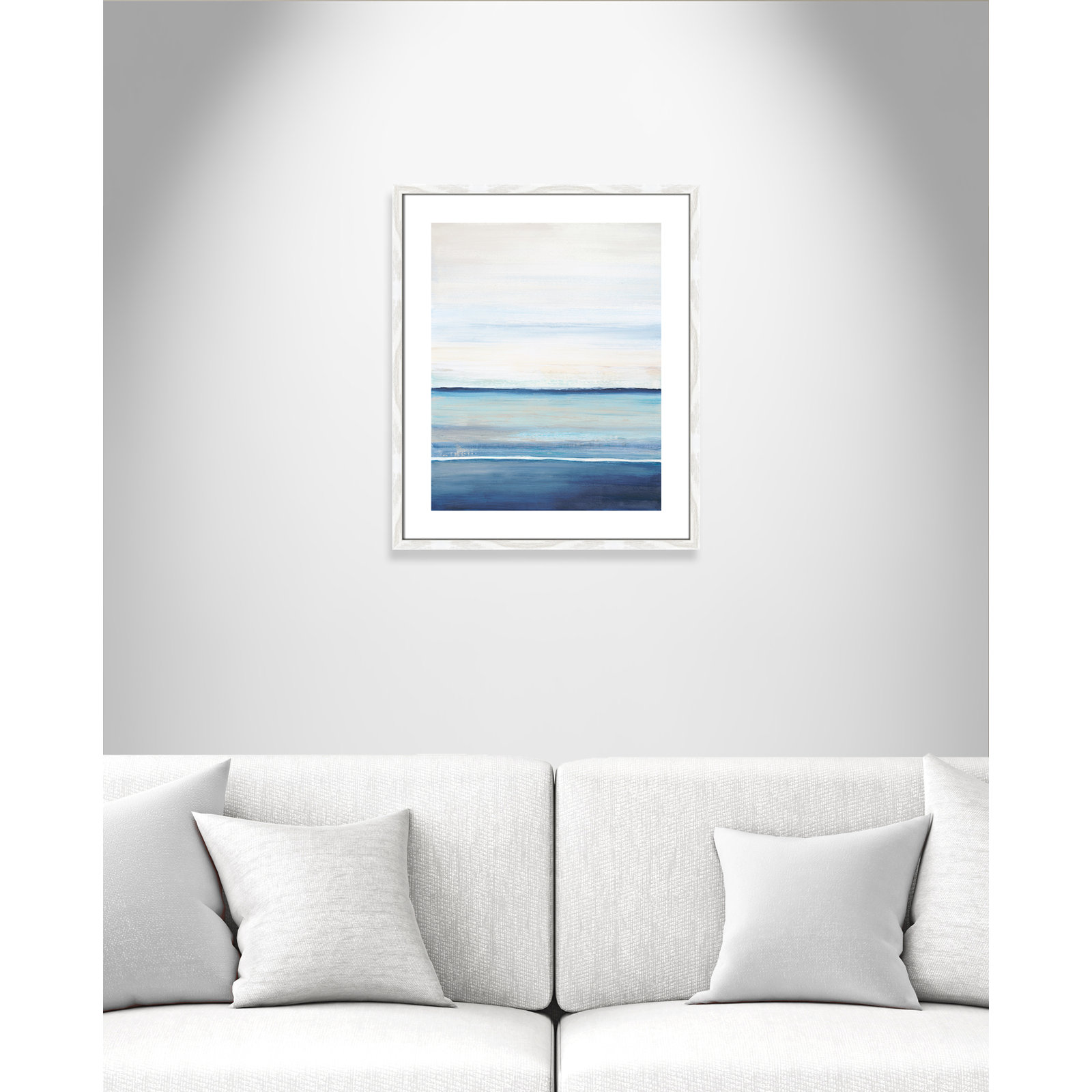Distant Whispers by Filippo Ioco - Painting Print, White Wood Framed Paper, 25.5" H x 21.5" W x 0.75" D