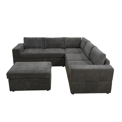 Etibar Upholstered Sectional Reversible