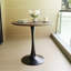 Table de salle à manger, table de salle à manger à piédestal rond, 31,5 pouces pour 2 à 4 personnes, pour salle à manger, salon, maison de ferme-2113106759-2090728996