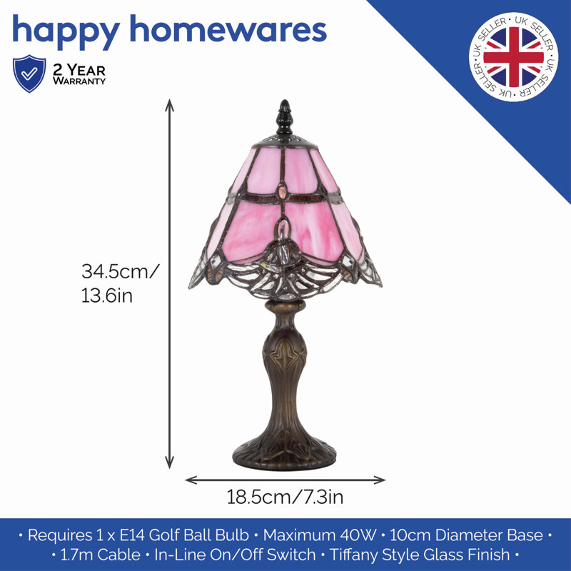 34.5cm Bronze Standard Table Lamp