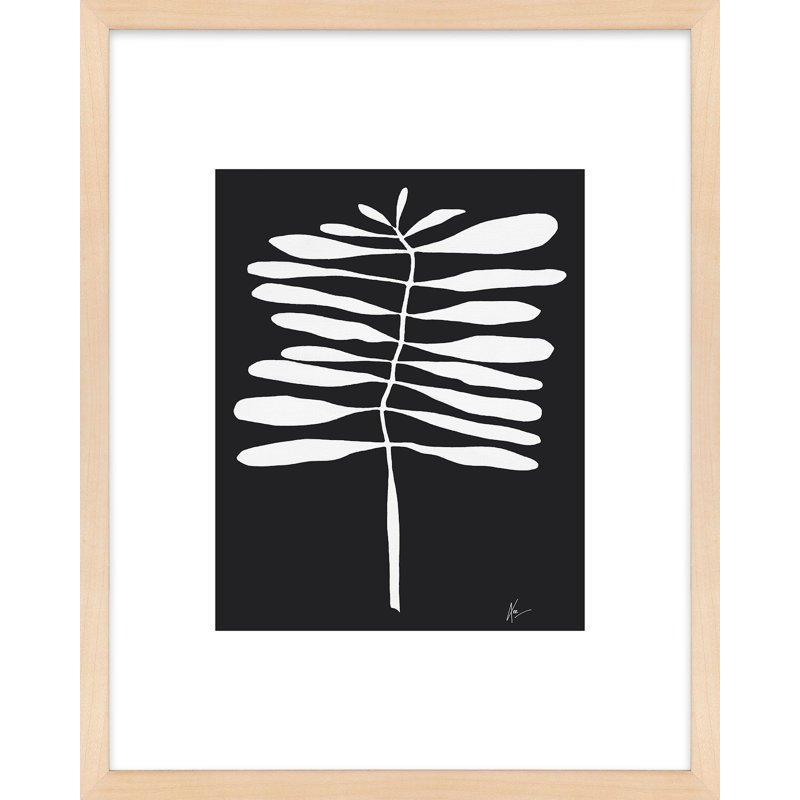 Flora 5 Print by Lee Lessem, 25" H x 20" W x 1.25" D, Brown Framed