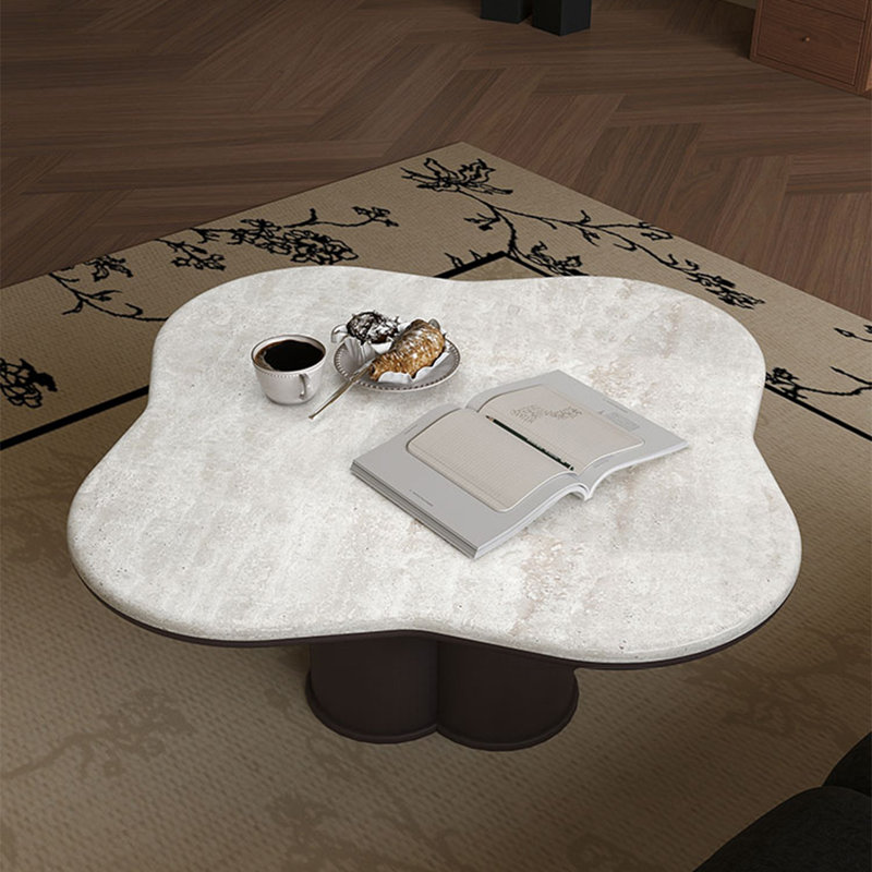 Table basse en pierre de style médiéval, Rétro, H 15,7 po x L 39,4 po x l 39,4 po
