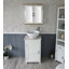 Slimline Compact 515mm Free-standing Cloakroom Vanity Unit-2062904565
