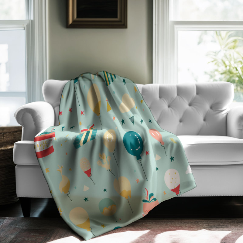 Celebration Fun - 1 Piece Premium Blanket, Queen