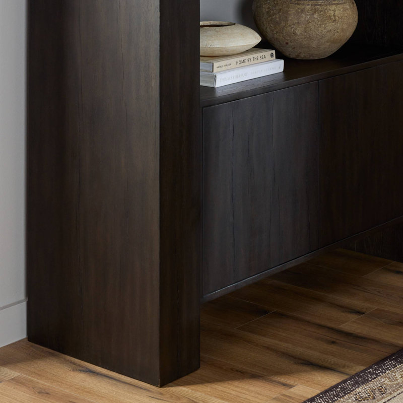 Fisher Bookcase-Smoked Black Veneer, Smoked Black Veneer