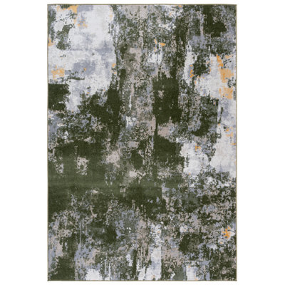 Tapis abstrait lavable à la machine Bayside 128 Performance