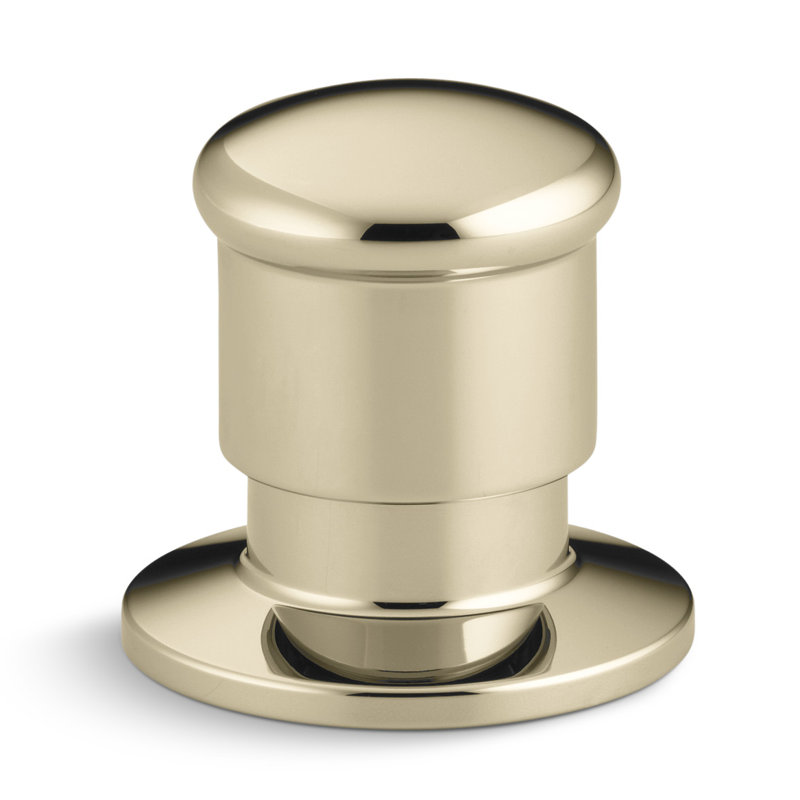 Robinet aiguilleur à 2 voies Deck-Mount, Or éclatant de style français