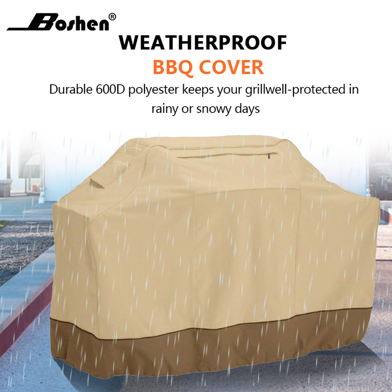 Gas Grill 600D Heavy Duty BBQ Grill Cover, 46" H x 64" W x 24" D