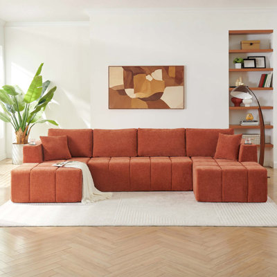 Cloud Chenille Modular Sectional Sofa with No Assembly
