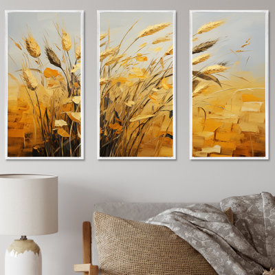 «Karmas Wheat Whirl Meadow I», ensemble de reproductions d'art mural