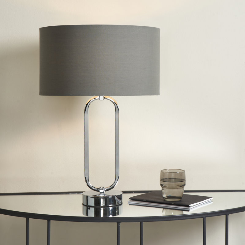 Louen Metal Table Lamp, Grey