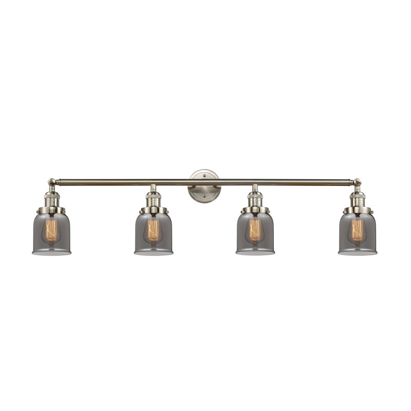 Reyhani 4 - Light Dimmable Vanity Light, Brushed Satin Nickel, Clear