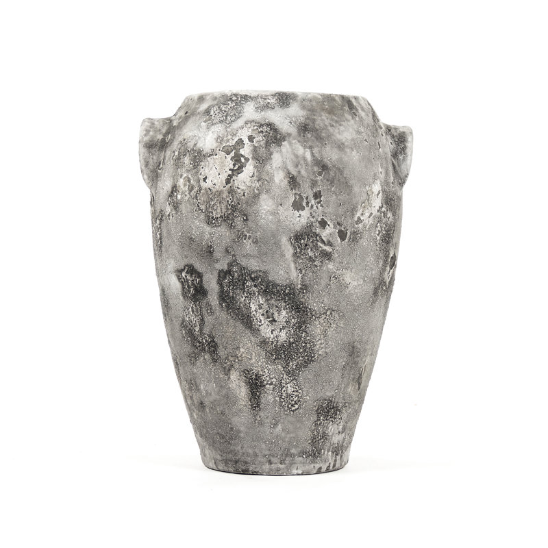 Vase de table gris, H 20,5 po x l 28 po x P 19 po