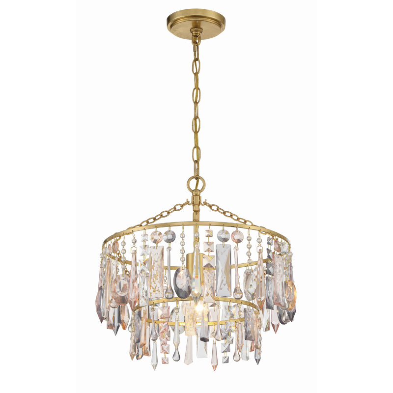 Lombard - Light Antique Gold Empire Pendant, 1