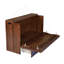 Armoire lit escamotable grand avec tiroir de rangement et station de charge Murphy, port USB, cadre de lit escamotable en pin massif pour bureau à domicile, studio ou chambre d'amis