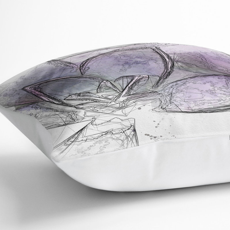 Square Throw Cushion, 55cm H x 55cm W x 20cm D, White