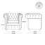 Fauteuil club Chesterfield Camberley (ensemble de 2)-126300379