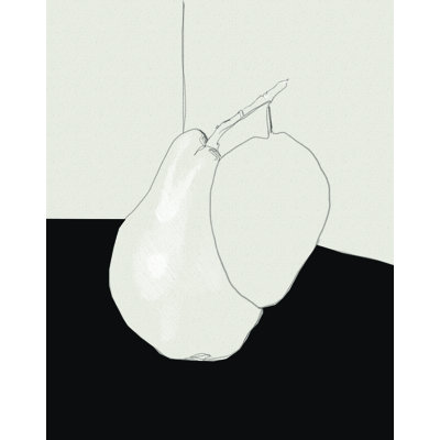 Pear Drawing - Painting Print