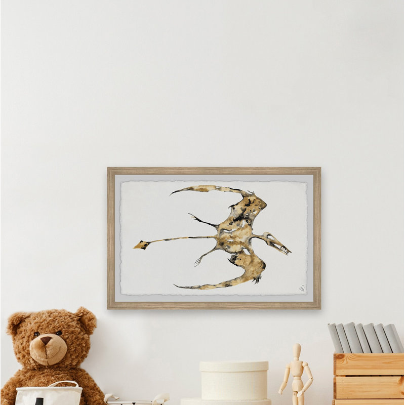 «Pterodactyl Fossil», reproduction encadrée, H 20 po x l 30 po x P 1,5 po