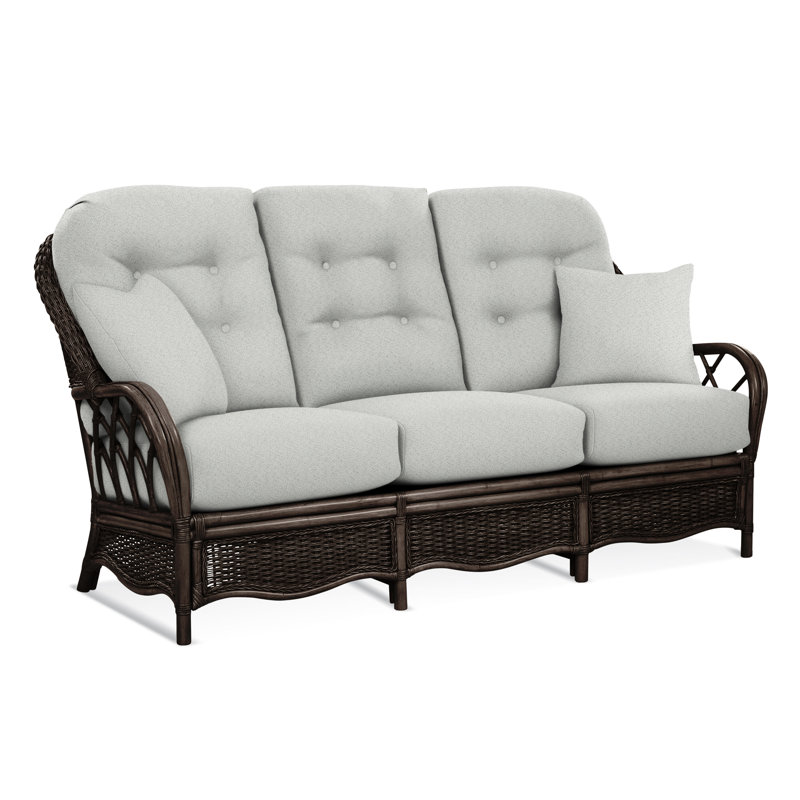 Everglade Upholstered 76'' Sofa, Beige Performance Fabric; 0851-73, Java