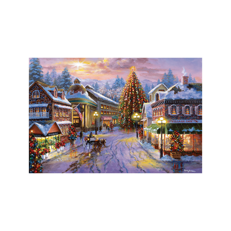 Christmas Eve by Nicky Boehme - Print on Canvas, No Frame, 101.6 cm H x 66.04 cm W x 3.175 cm D