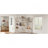 Multifunctional Left-Right Combination Hall Cabinet (Can Be Used Separately) With Storage And 4 Hooks, Storage Cabinet/ Hall Tree 2 In 1 For Living Room, Kitchen And Hallway,Antique Beige-1531948281