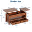 Table basse à plateau relevable moderne Modern Farmhouse-129020721-129020722