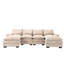Revêtement en mousse dense pour fauteuil confortable et confortable en tissu 4 pièces