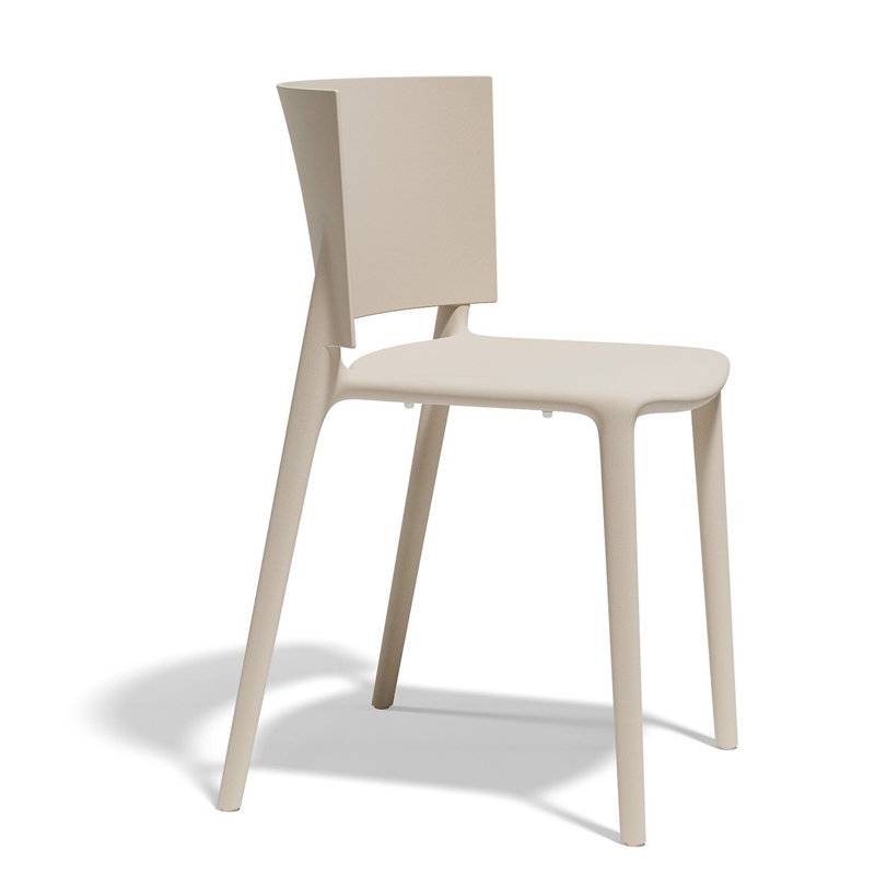 AFRICA Side Chair (Indoor/Outdoor), Ecru