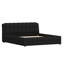 Upholstered Platform Bed With Modern Silhouette-358689435