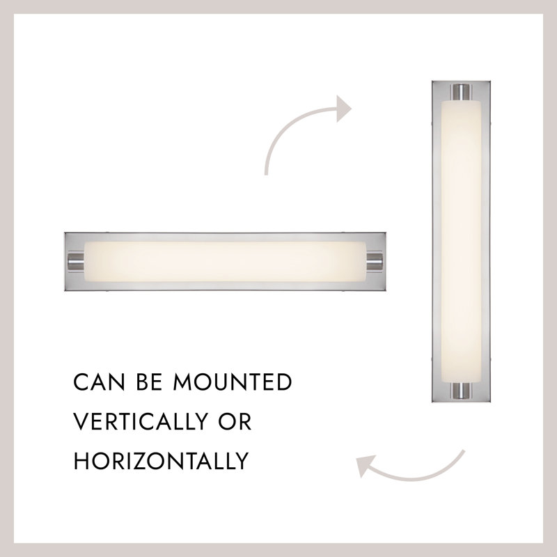 Charleston 24-in Black dimmable LED Bathroom Vanity Light, Antique Brass