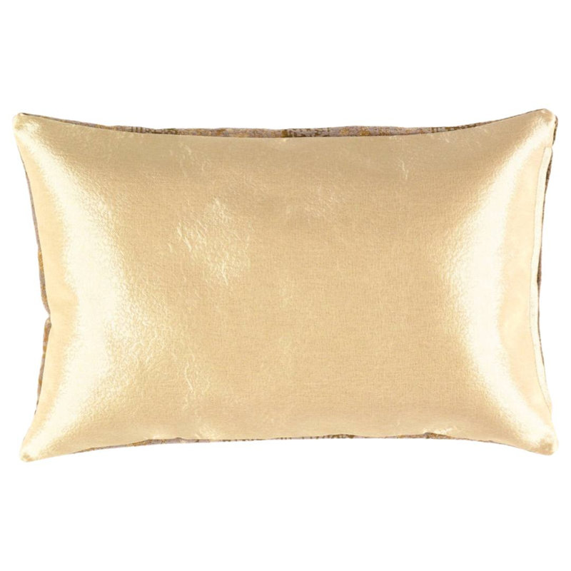 Pillow Cover & Insert, 16"H x 24"W, Rectangular, Beige/Green/Yellow