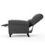 Fauteuils inclinables durables en tissu gris anthracite, conception moderne pour le confort de la maison