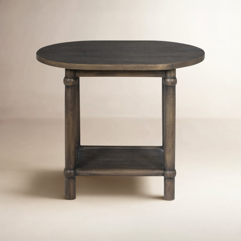 Charnes End Table, Antique Belgium Bleach