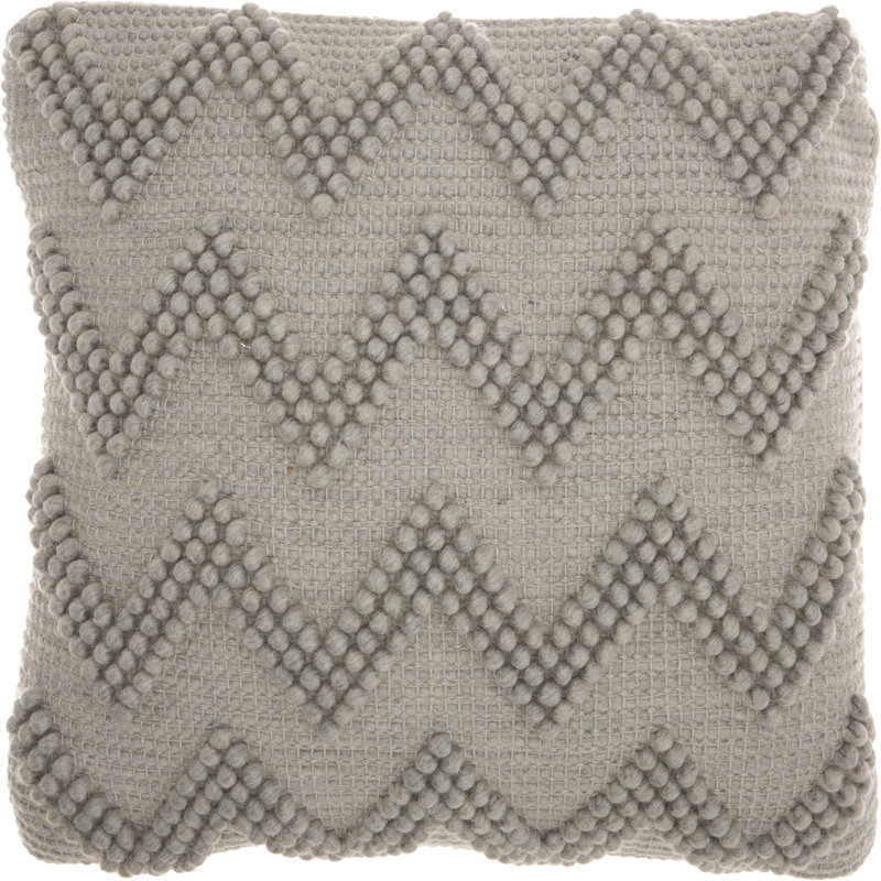  Housse et insert de coussin carré, Gris pâle, H 20 po x l 20 po x P 6 po, Carrée