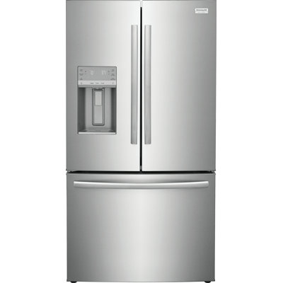 Frigidaire Gallery 36" 27.8 Cubic Feet Energy Star Smudge-Resistant French Door Refrigerator with Water and Ice Dispenser