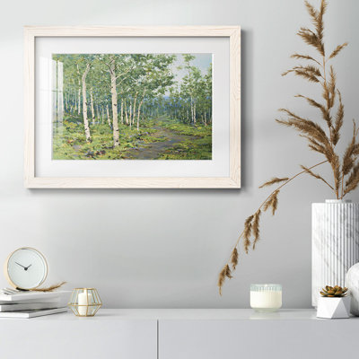 In The Forest - Matted and Framed Under Acrylic Glass, Large Living Room Wall Art