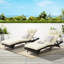Fauteuil inclinable d'extérieur - Conception ergonomique, structure haute, chaises de piscine, chaises de jardin, coussins d'eau pliables en acier, bain de soleil, sièges de piscine