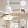 Kemp 52" 3 - Blade LED Modern Classic Ceiling Fan with Remote Control and Light Kit Included