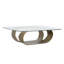 Livianna Aluminum Coffee Table, Brass