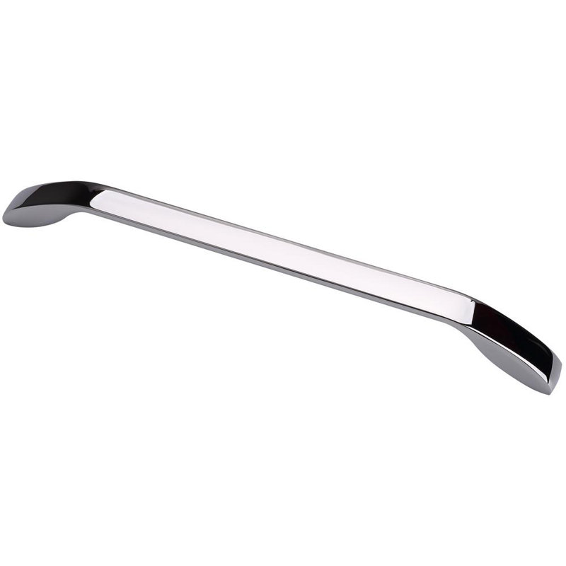 Gamma Series 7-1/2 in. (192 mm) Center-to-Center Modern Polished Chrome Cabinet Handle/Pull (5-Pack), 7 1/2", Chrome Plated